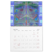 抽象芸術自然 カレンダー (1月 2027)