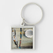 抽象芸術自然 キーホルダー (正面)