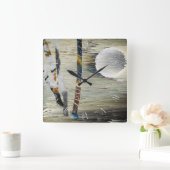 抽象芸術自然 スクエア壁時計 (ホーム)