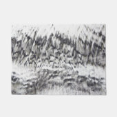 抽象芸術自然-ビーチぼやけ3 ドアマット (正面)