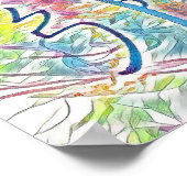 抽象芸術臼井霊気シンボル聖恵恵 ポスター (角)