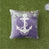 抽象芸術航海のいかり+ロープ両面 | アウトドアクッション (芝生)