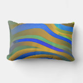 抽象芸術船外破砕波25 ランバークッション (正面)