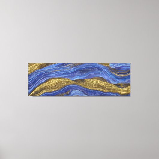 抽象芸術船首折れ波14 キャンバスプリント (正面)