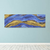 抽象芸術船首折れ波14 キャンバスプリント (インサイチュ (ウッドフロア))