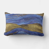 抽象芸術船首折れ波14 ランバークッション (正面)