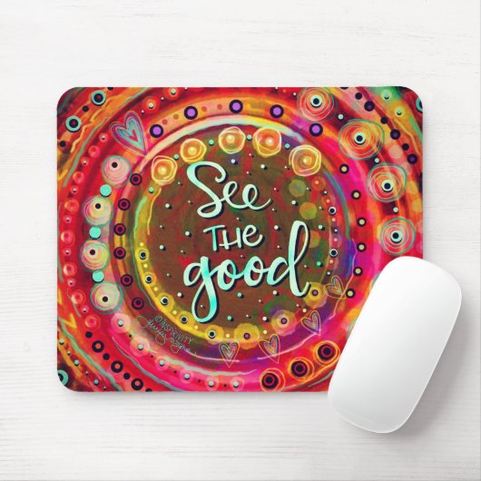 抽象芸術良い引用文のインスピレーションを参照 マウスパッド (マウス)