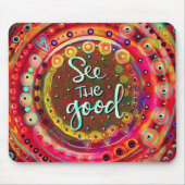 抽象芸術良い引用文のインスピレーションを参照 マウスパッド (正面)