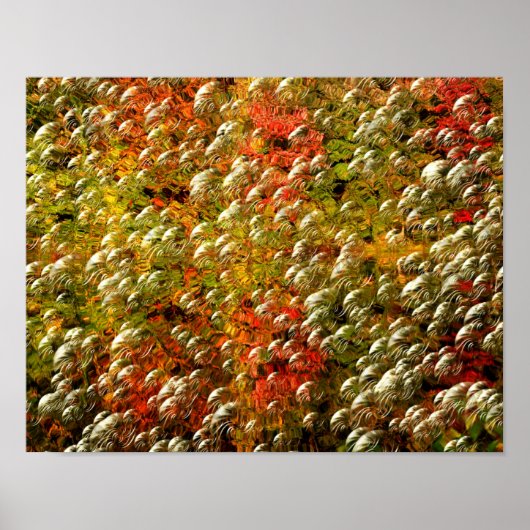 抽象芸術色とバブル ポスター (正面)