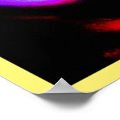 抽象芸術色のスプラッシュ ポスター (角)