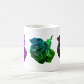 抽象芸術色のバラ コーヒーマグカップ (中央)