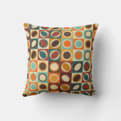 抽象芸術色の幾何形状レトロ クッション (裏面)