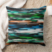 抽象芸術色の水彩模様 クッション (ブランケット)