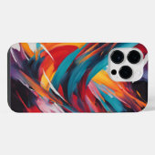 抽象芸術色の移動 iPhoneケース (裏面横)