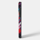抽象芸術色の移動 iPhoneケース (左側面)