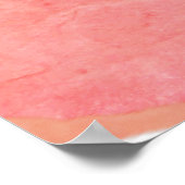 抽象芸術色の花 ポスター (角)