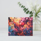 抽象芸術色はがき ポストカード (スタンド正面)