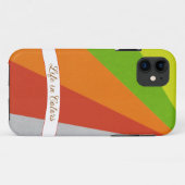 抽象芸術色ストライプのiPhoneケース Case-Mate iPhoneケース (裏面(横))