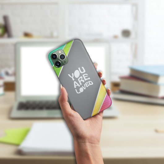 抽象芸術色ストライプのiPhoneケース Case-Mate iPhoneケース