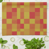 抽象芸術色パッチワークパターン280913 キッチンタオル (折り畳み)