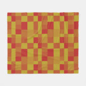 抽象芸術色パッチワークパターン280913 フリースブランケット (正面(横))