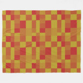 抽象芸術色パッチワークパターン280913 フリースブランケット (正面(横))