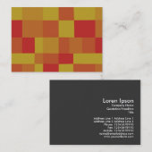抽象芸術色パッチワークパターン280913 名刺 (正面/裏面)
