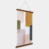抽象芸術色ブロック 吊り下げ型タペストリー (傾斜あり)