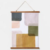 抽象芸術色ブロック 吊り下げ型タペストリー (正面2)