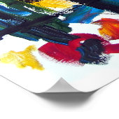 抽象芸術色ムチ ポスター (角)