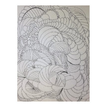 抽象芸術色付けページ