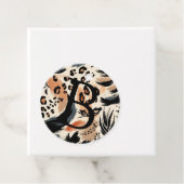 抽象芸術色彩の鮮やかエキゾチックアニマルプリントヒョウ フェイバータグ (インサイチュ)