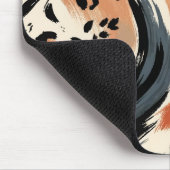 抽象芸術色彩の鮮やかエキゾチックアニマルプリントヒョウ マウスパッド (コーナー)