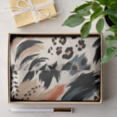 抽象芸術色彩の鮮やかエキゾチックアニマルプリントヒョウ 薄葉紙 (ギフト)