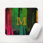 抽象芸術色彩の鮮やかカラー（ばちゃばちゃ）跳ねるアートヴィンテージ マウスパッド (マウス)