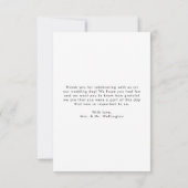 抽象芸術色彩の鮮やかモダンサージュ結婚グリーンの写真 サンキューカード (裏面)