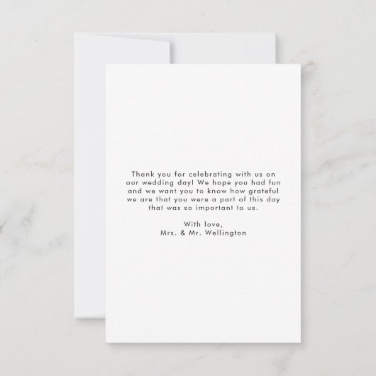 抽象芸術色彩の鮮やかモダンサージュ結婚グリーンの写真 サンキューカード (裏面)