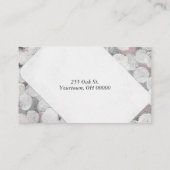 抽象芸術色彩の鮮やか円パターン 名刺 (裏面)