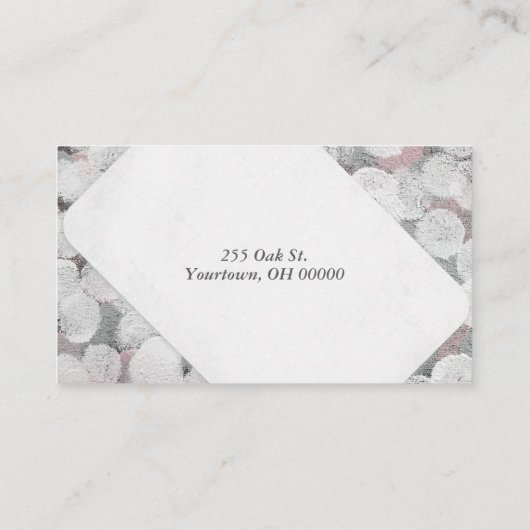 抽象芸術色彩の鮮やか円パターン 名刺 (裏面)