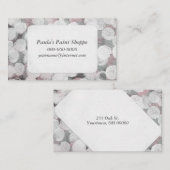 抽象芸術色彩の鮮やか円パターン 名刺 (正面/裏面)