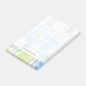 抽象芸術色彩の鮮やか水色の背景。 ポストイット (アングル)