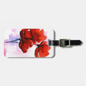 抽象芸術色彩の鮮やか·フローラ·バックグラウンド2 ラゲッジタグ (正面横)