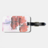 抽象芸術色彩の鮮やか·フローラ·バックグラウンド2 ラゲッジタグ (裏面横)