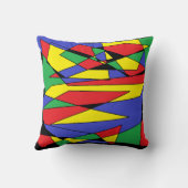 抽象芸術色枕 クッション (裏面)