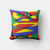 抽象芸術色枕 クッション (正面)