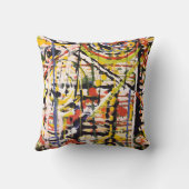 抽象芸術色正方形 クッション (裏面)