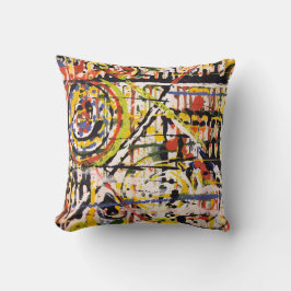 抽象芸術色正方形 クッション