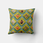 抽象芸術色，キジ，アート クッション (裏面)