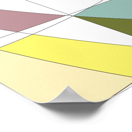 抽象芸術色 ポスター (角)