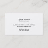 抽象芸術色 名刺 (裏面)